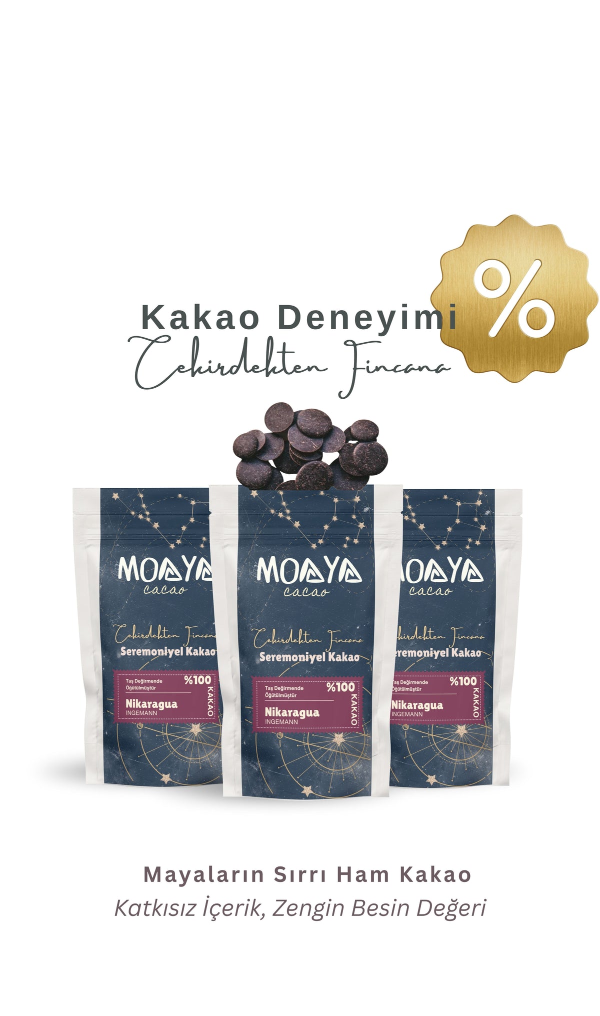 Nikaragua Seremoniyel Kakao – 3'lü Set (300 g)
